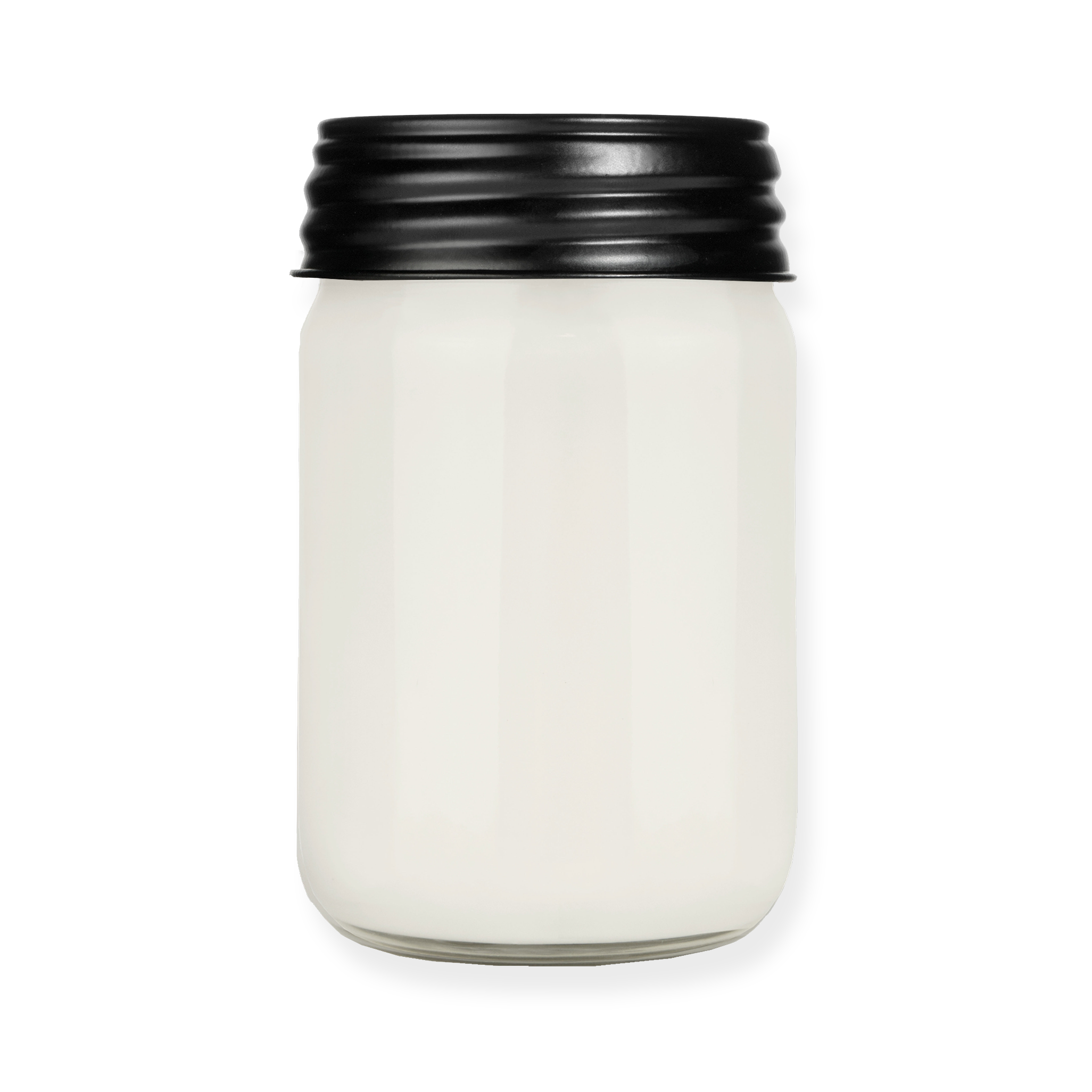 Sample Mason · Coconut & Soy Wax Candle · Black Lid